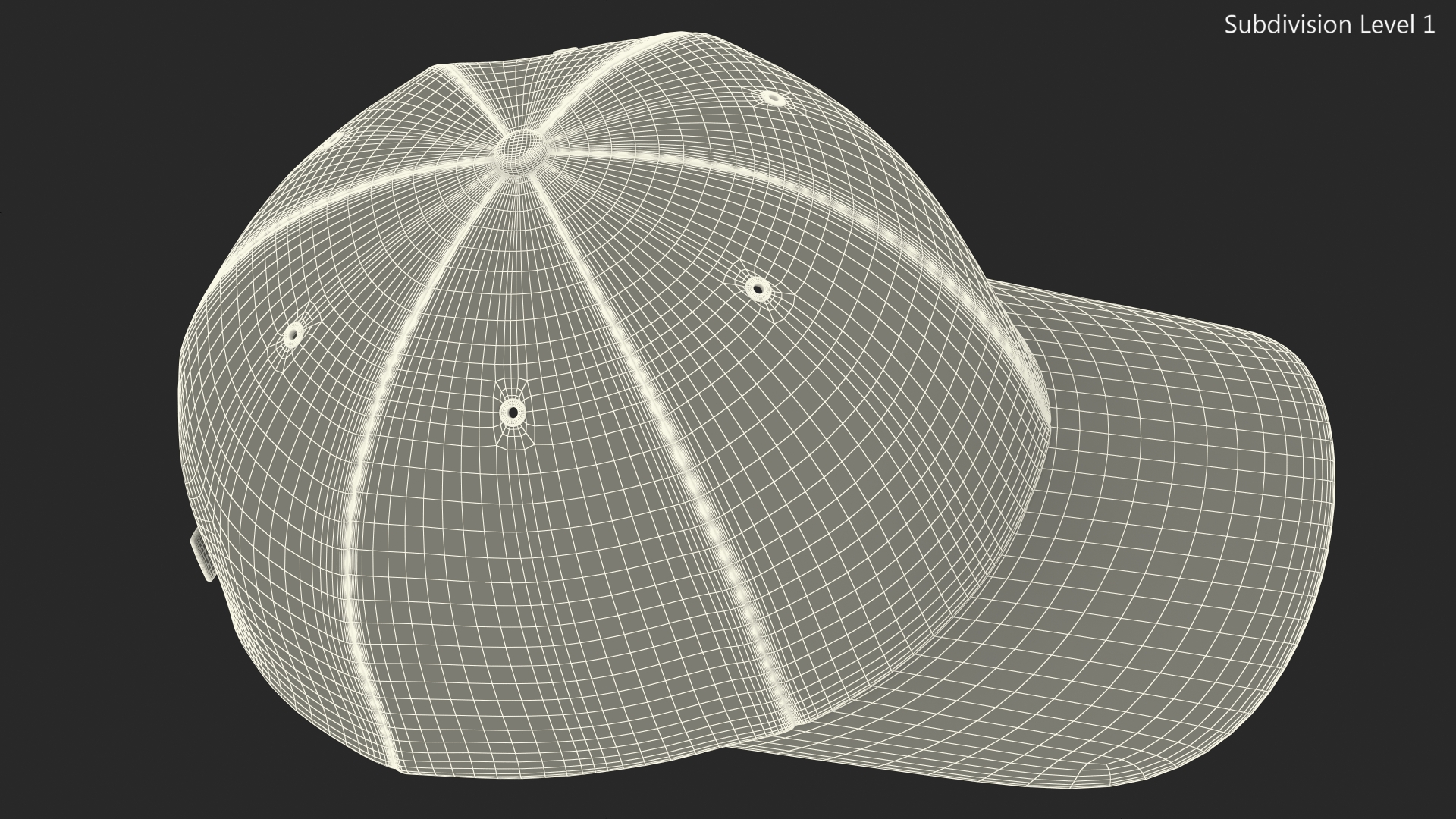 3D Cap Your Brand Red model