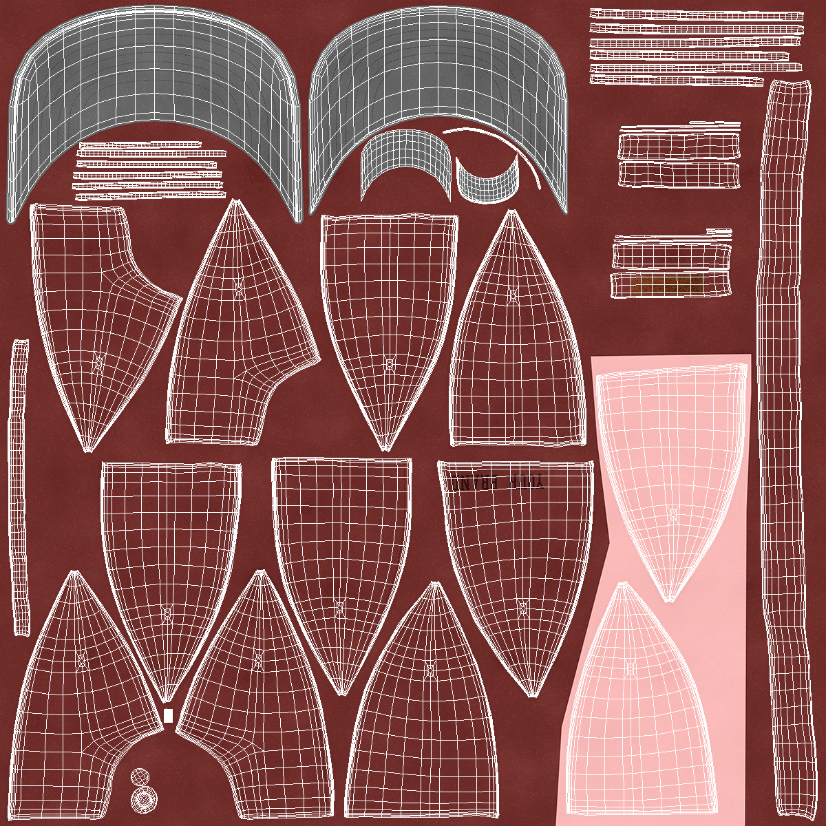 3D Cap Your Brand Red model