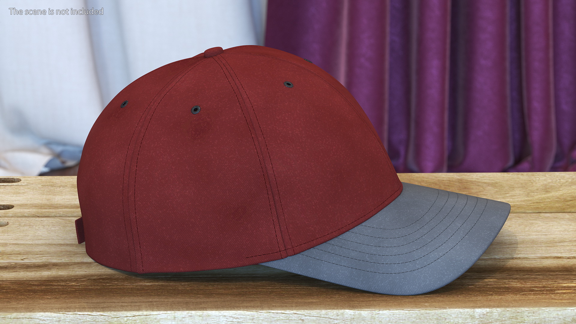 3D Cap Your Brand Red model