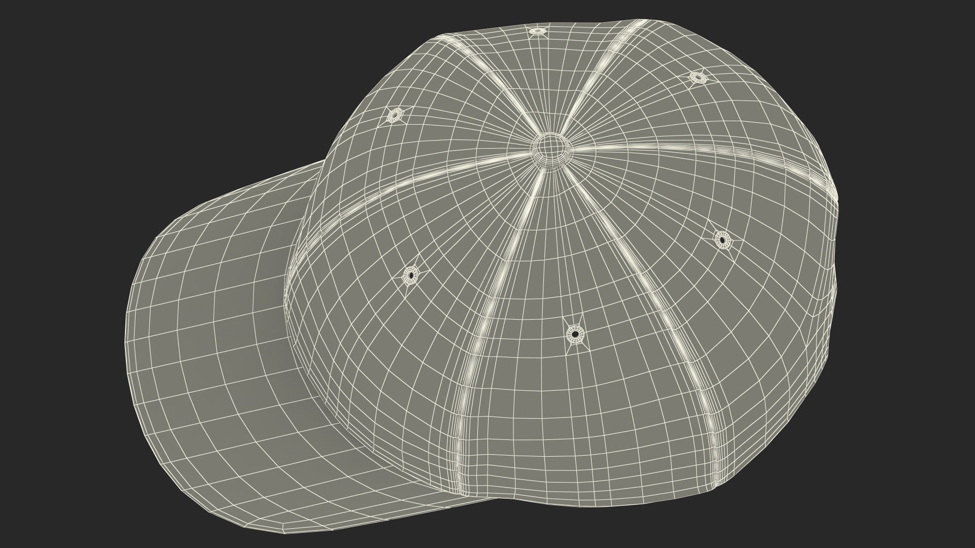 3D Cap Your Brand Red model