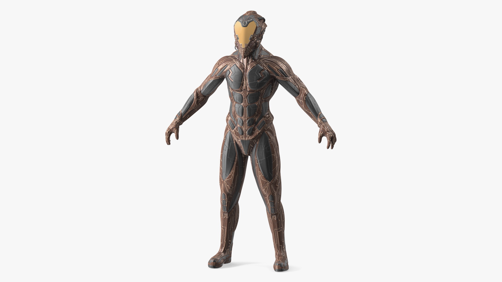 3D Futuristic Armored Character model