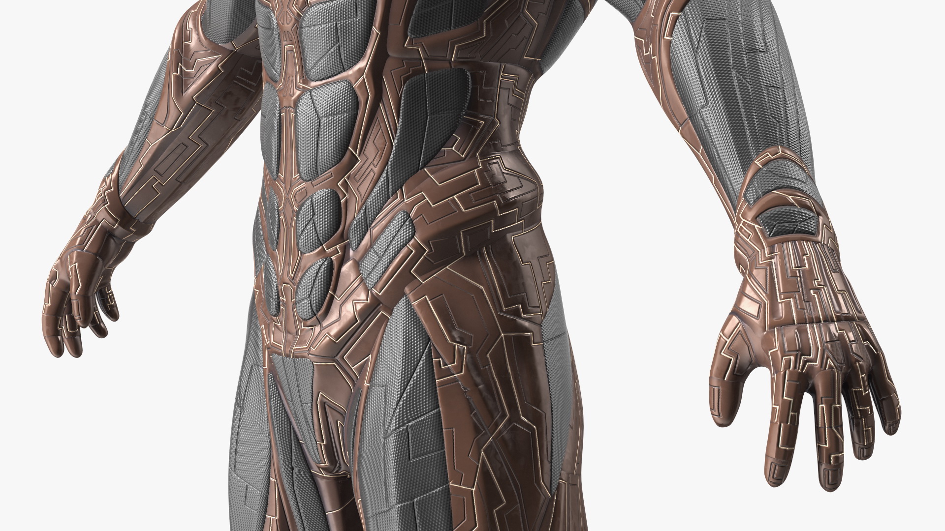 3D Futuristic Armored Character model