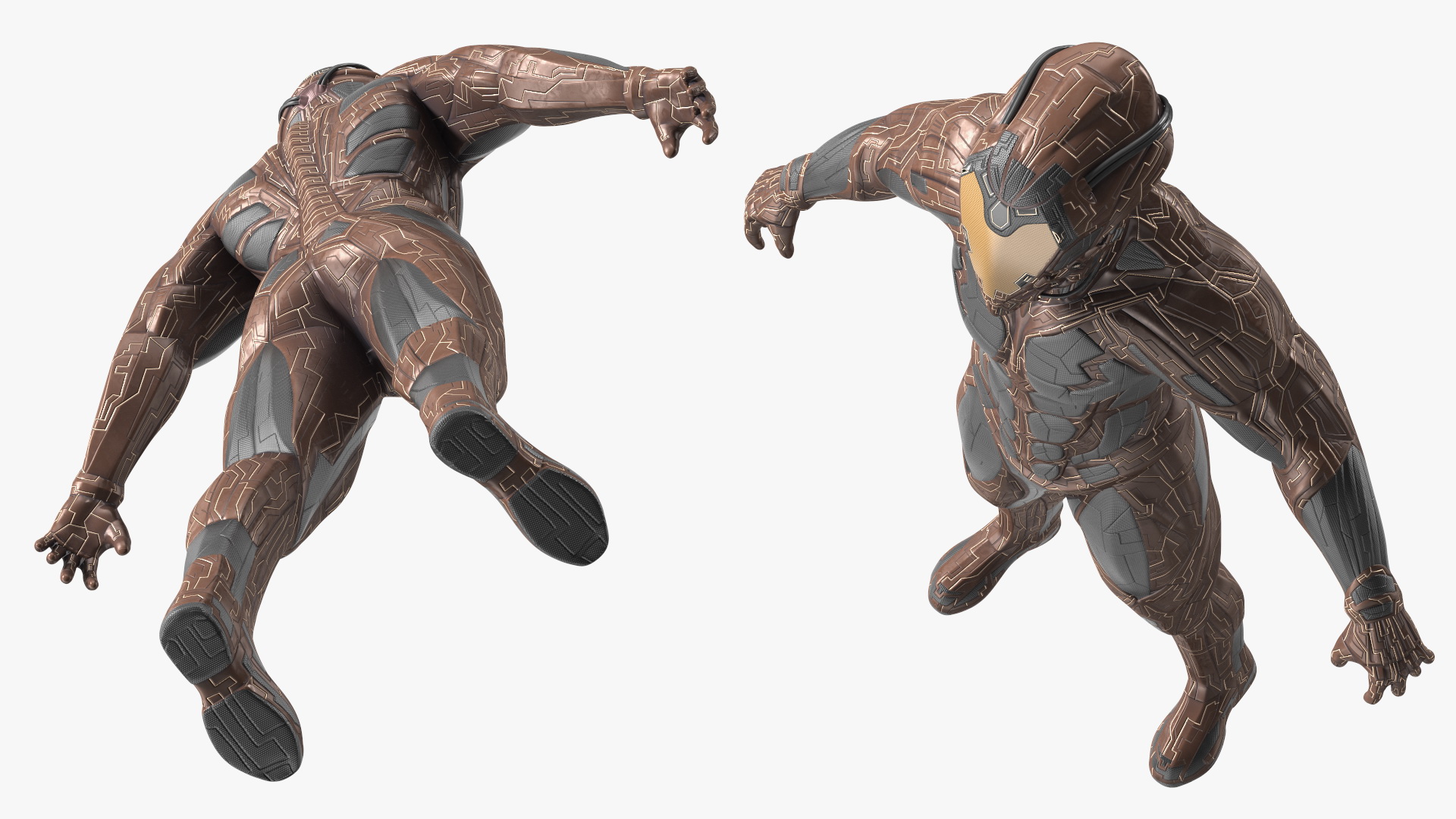 3D Futuristic Armored Character model
