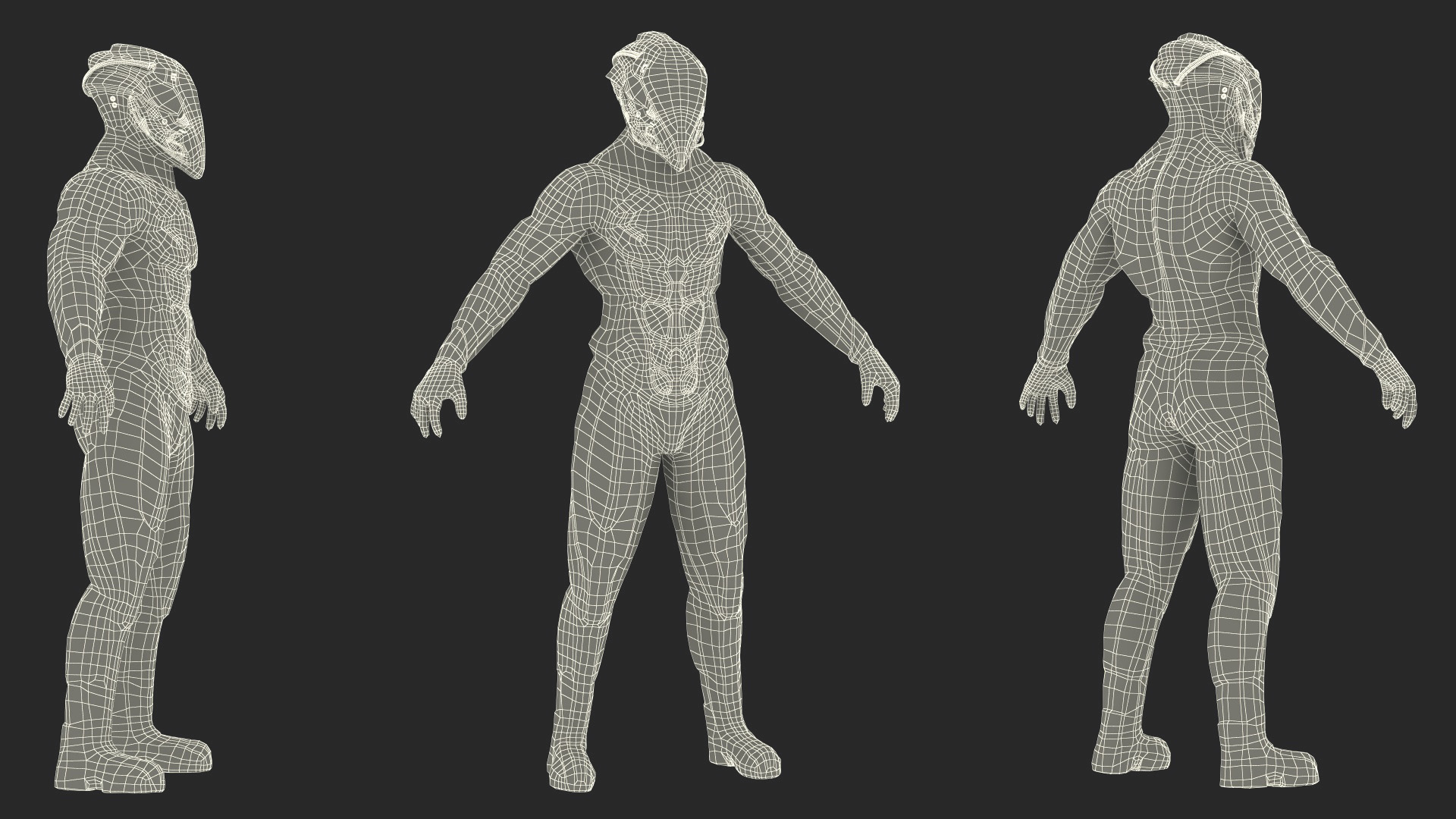 3D Futuristic Armored Character model