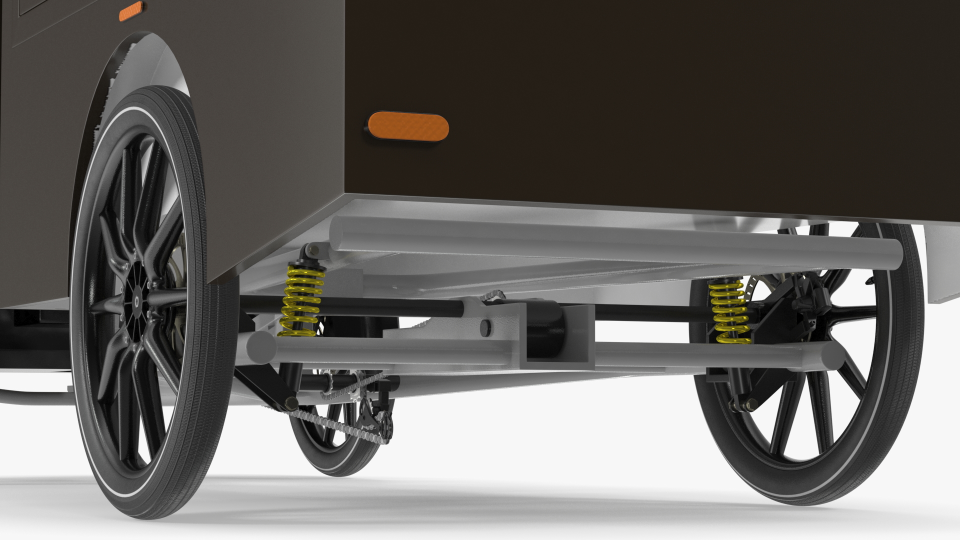3D Delivery Bike EAV UPS Rigged model
