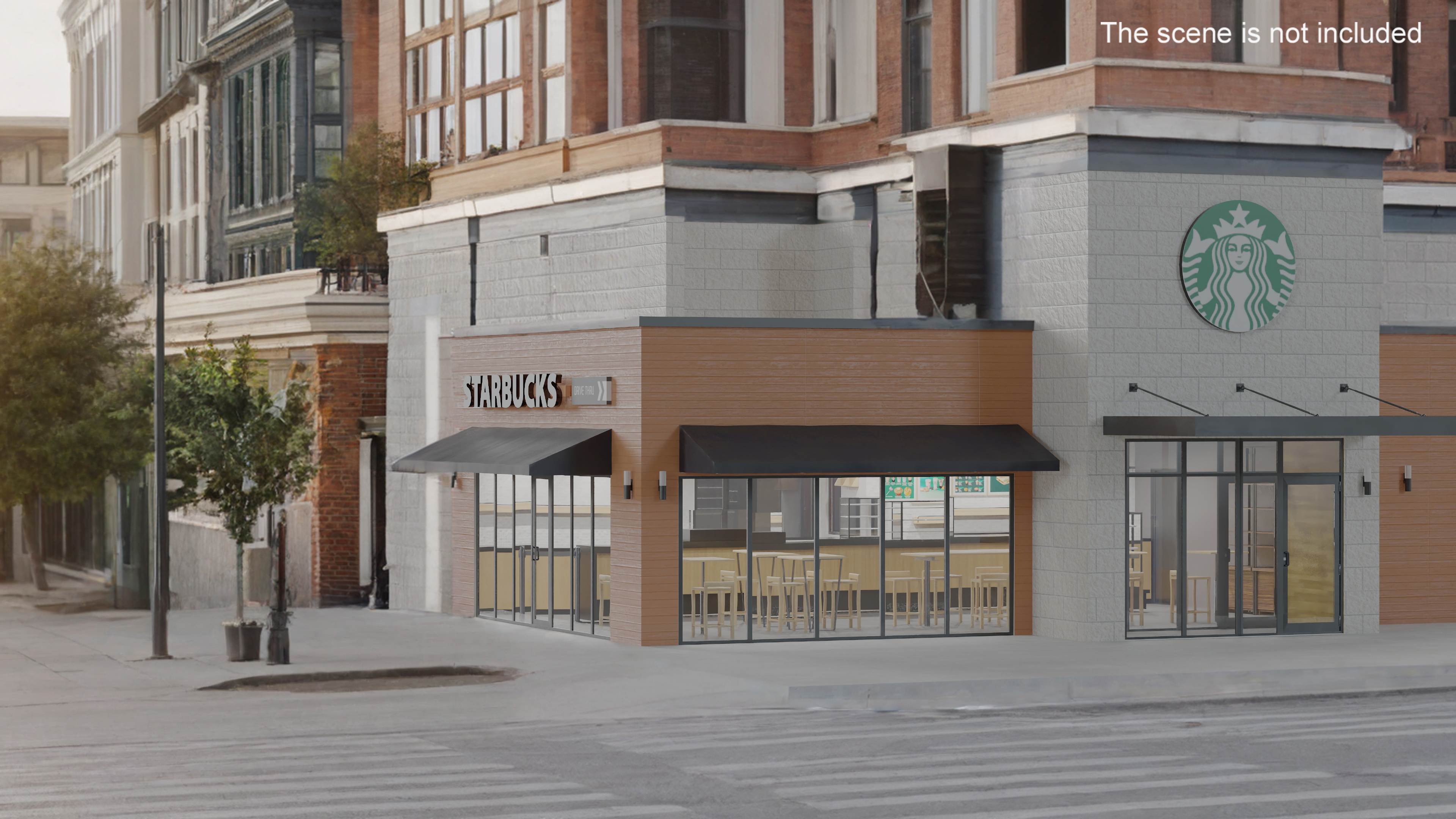 3D Starbucks Shop Building model