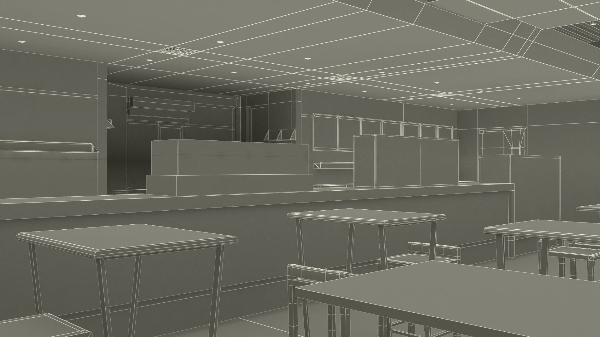 3D Starbucks Shop Building model