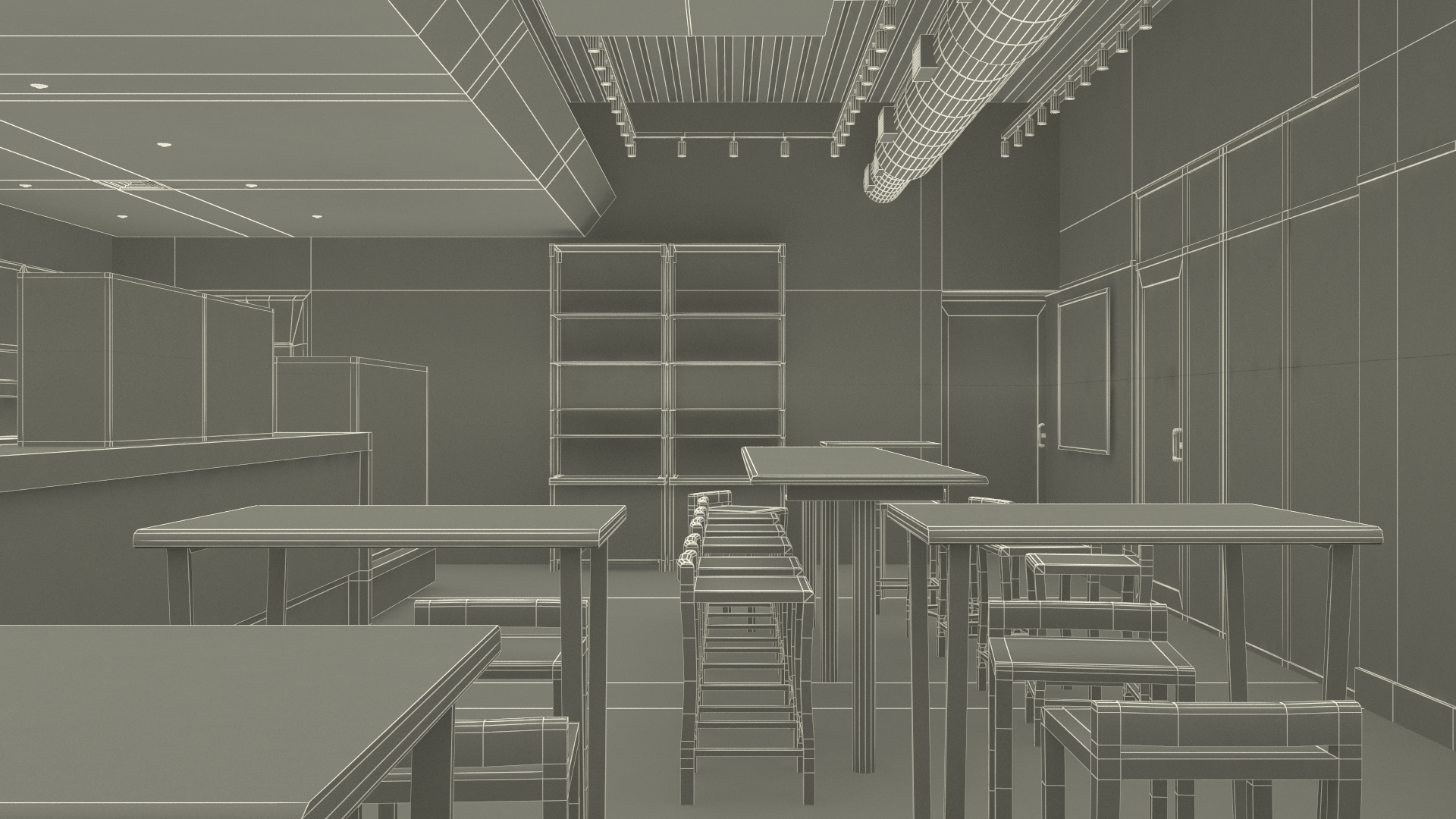 3D Starbucks Shop Building model