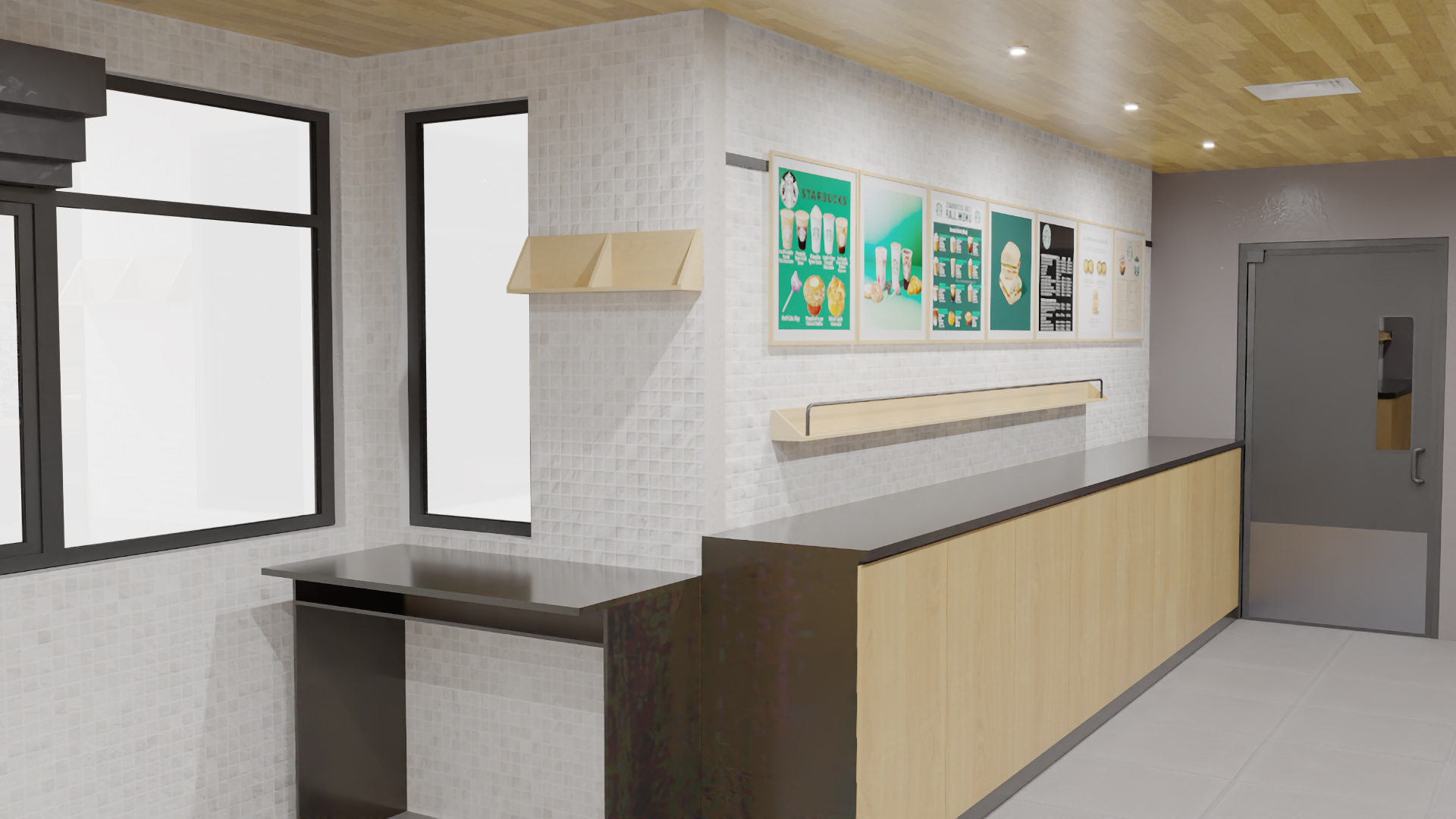 3D Starbucks Shop Building model