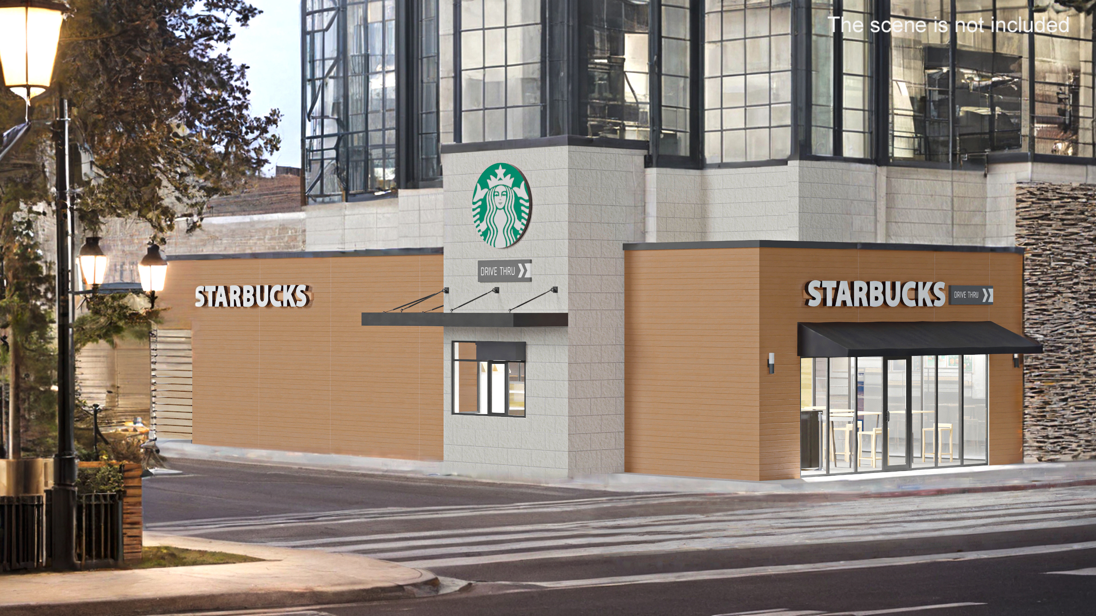 3D Starbucks Shop Building model