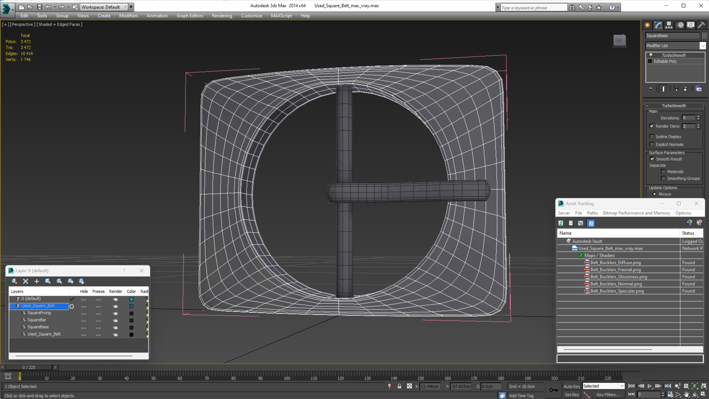 3D Used Square Belt
