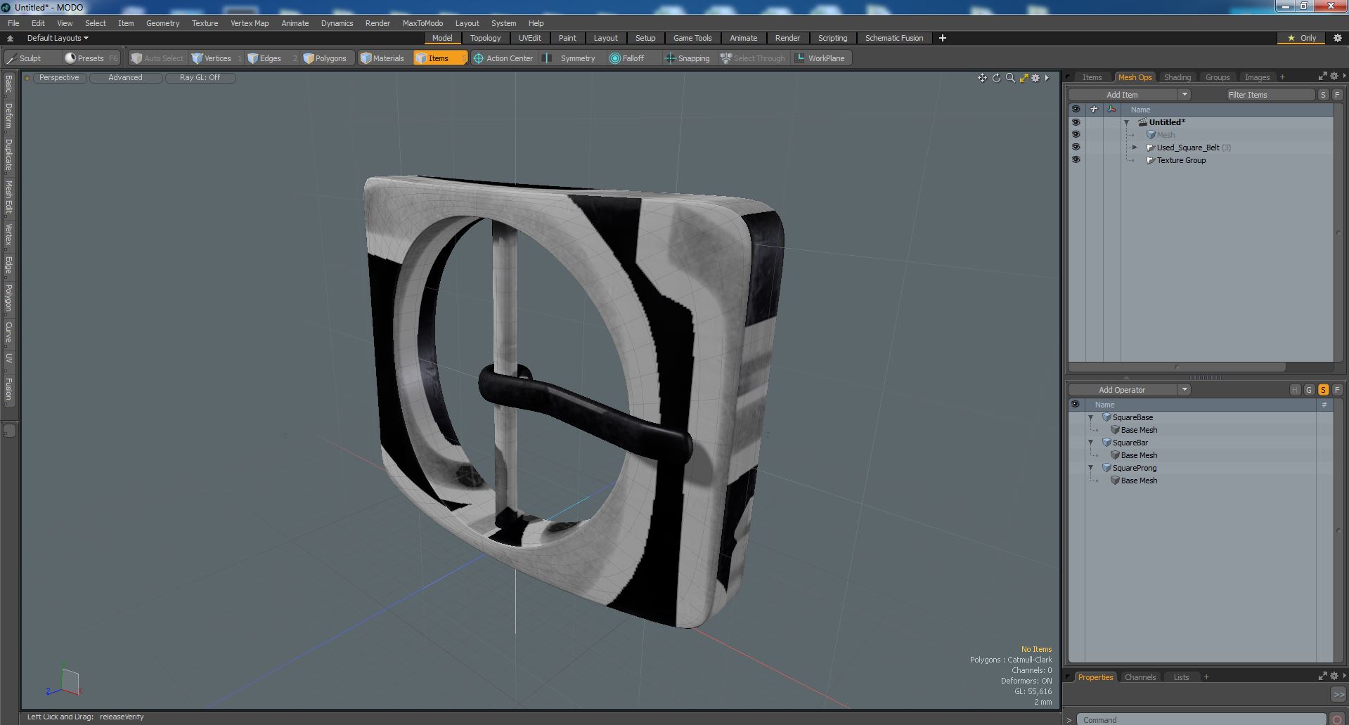 3D Used Square Belt