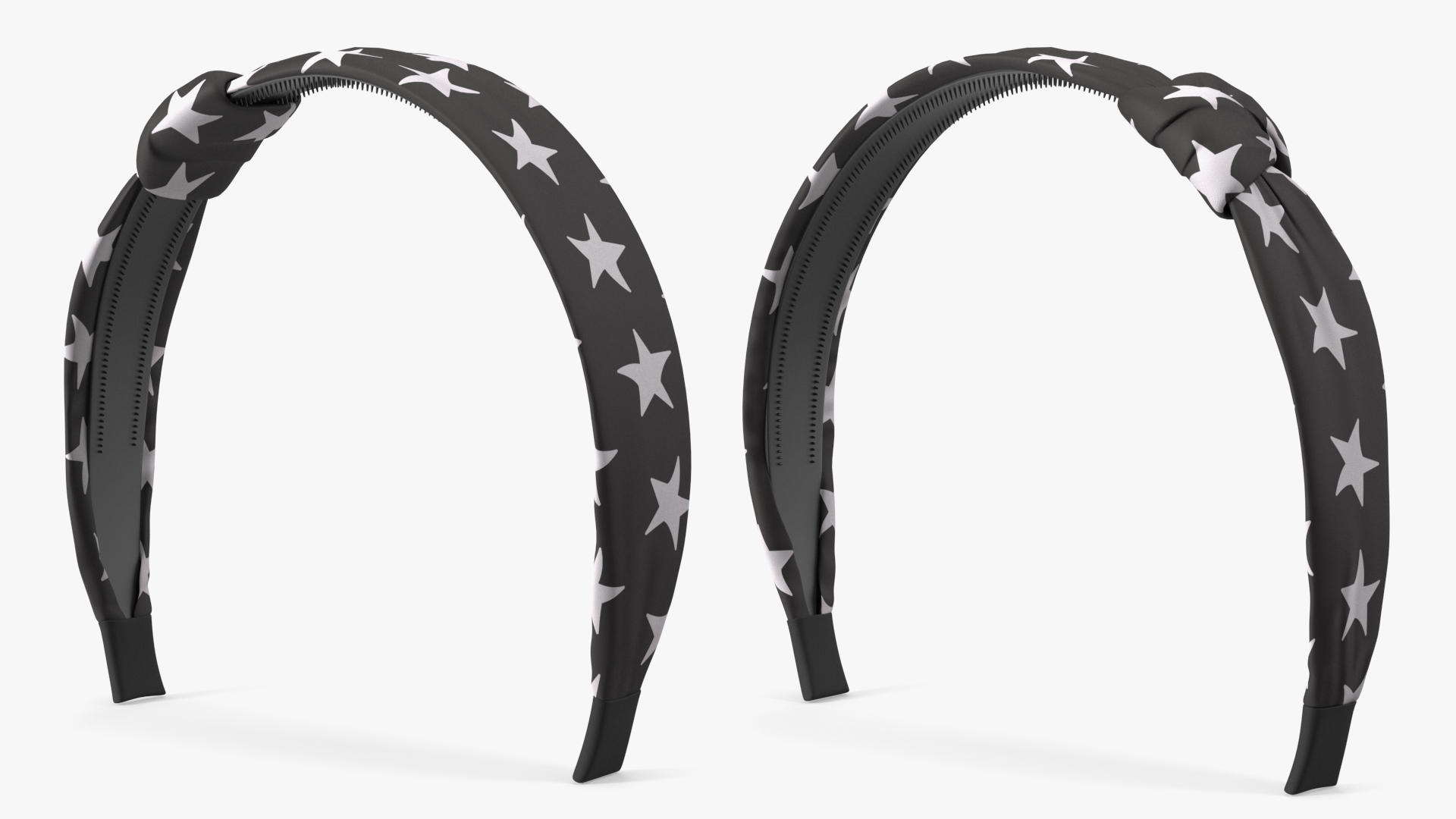 3D model Black Hairband with Stars