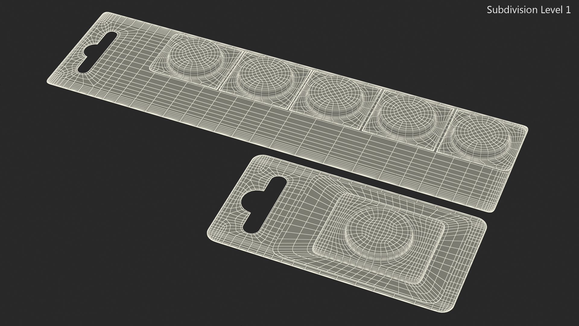 3D model Panasonic CR2032 Coin Battery Blister Package