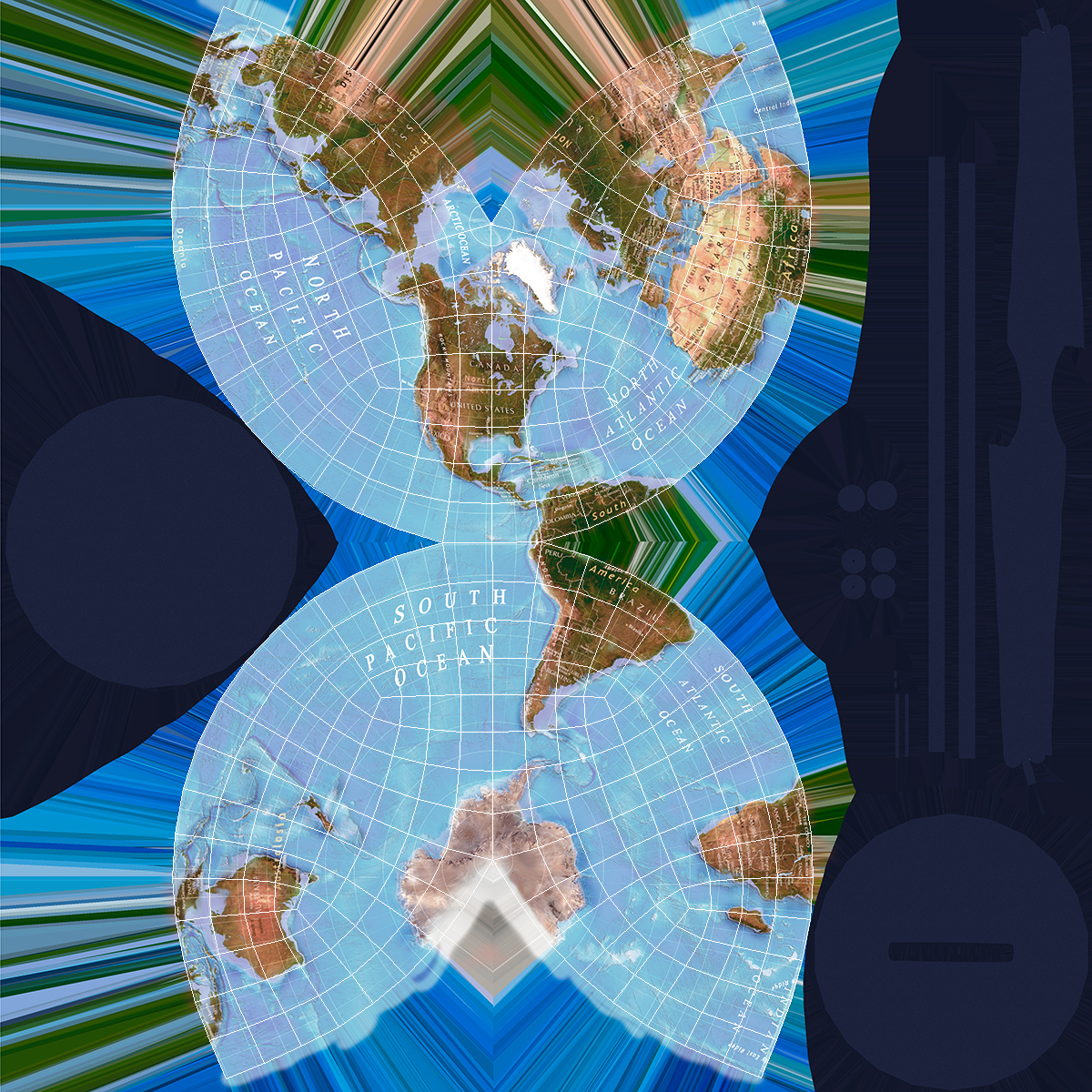 3D model Physical World Globe