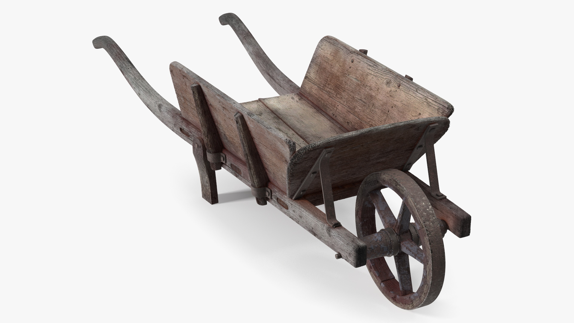 Antique Wheelbarrow 3D model