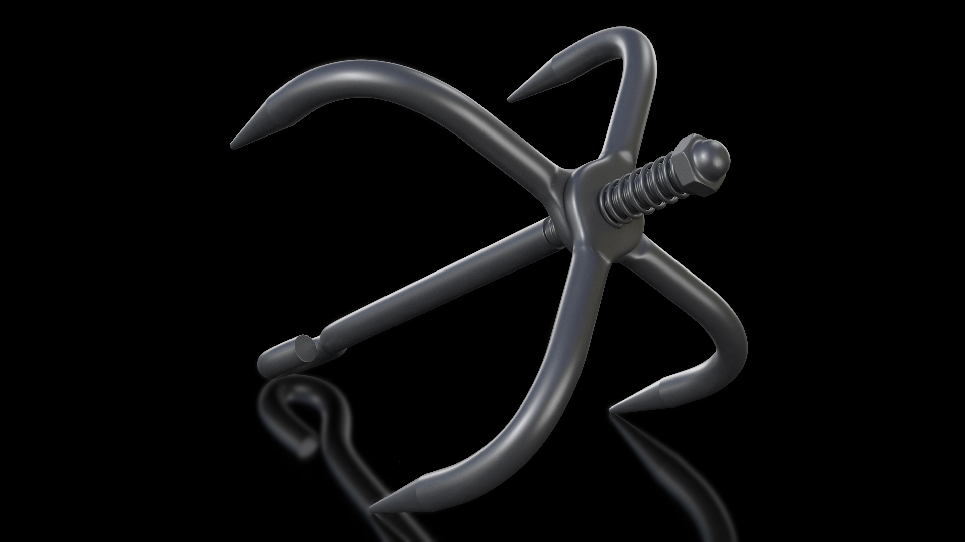 Folding Grappling Hook 3D