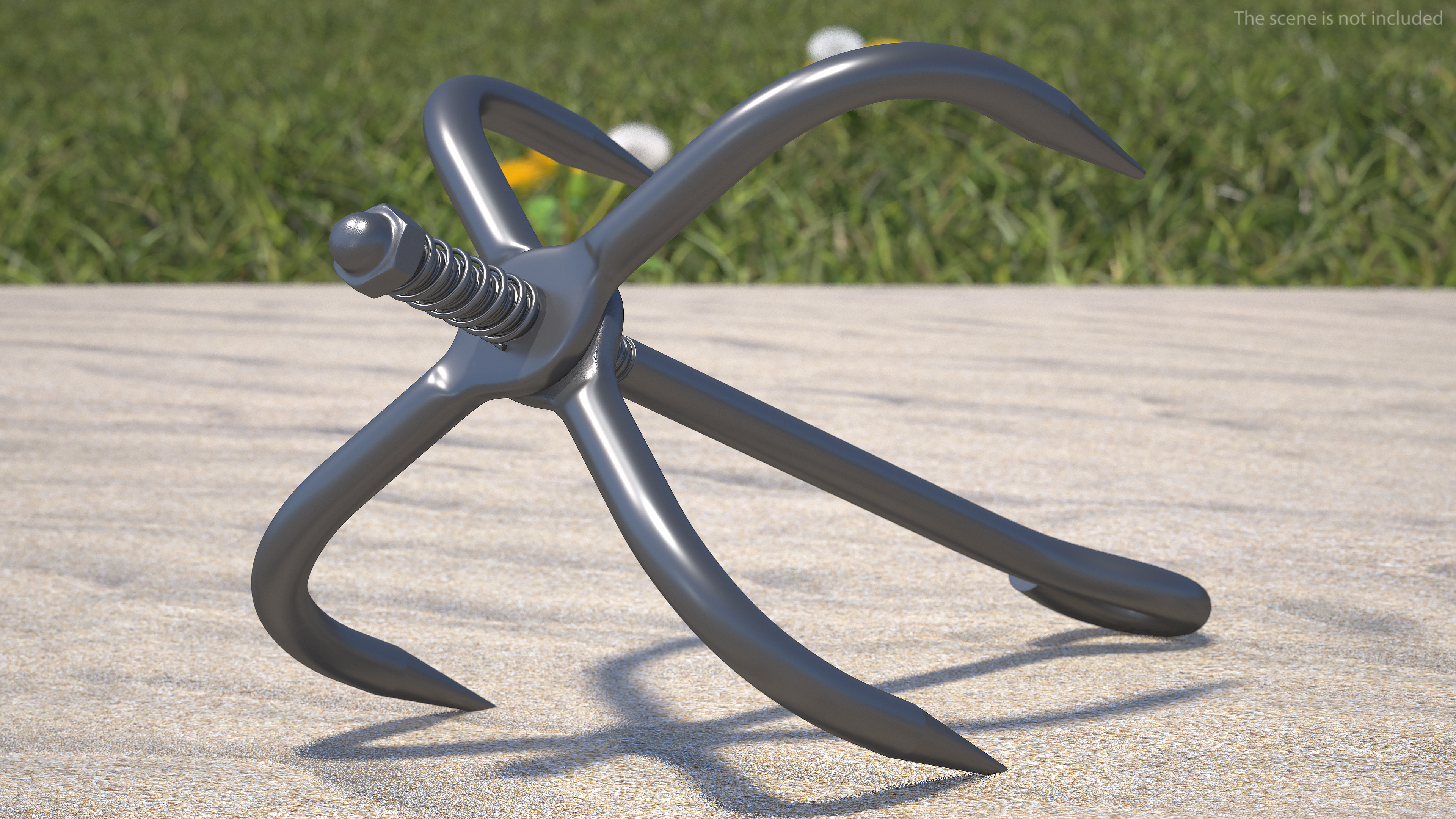 Folding Grappling Hook 3D
