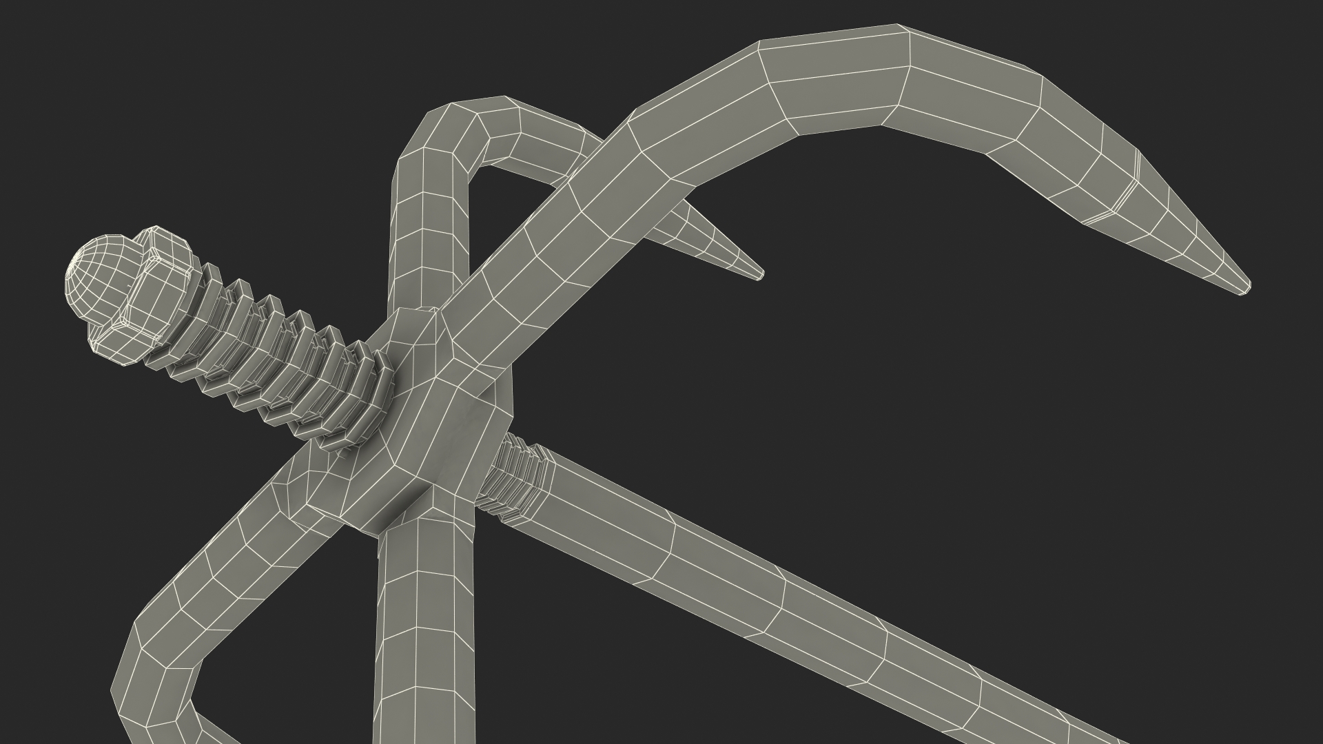 Folding Grappling Hook 3D