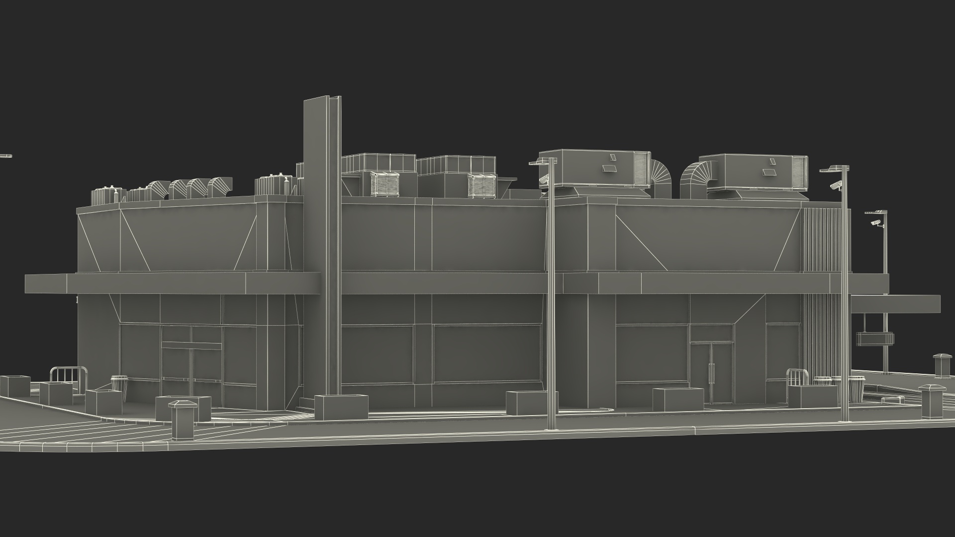 3D model Fast Food Restaurant