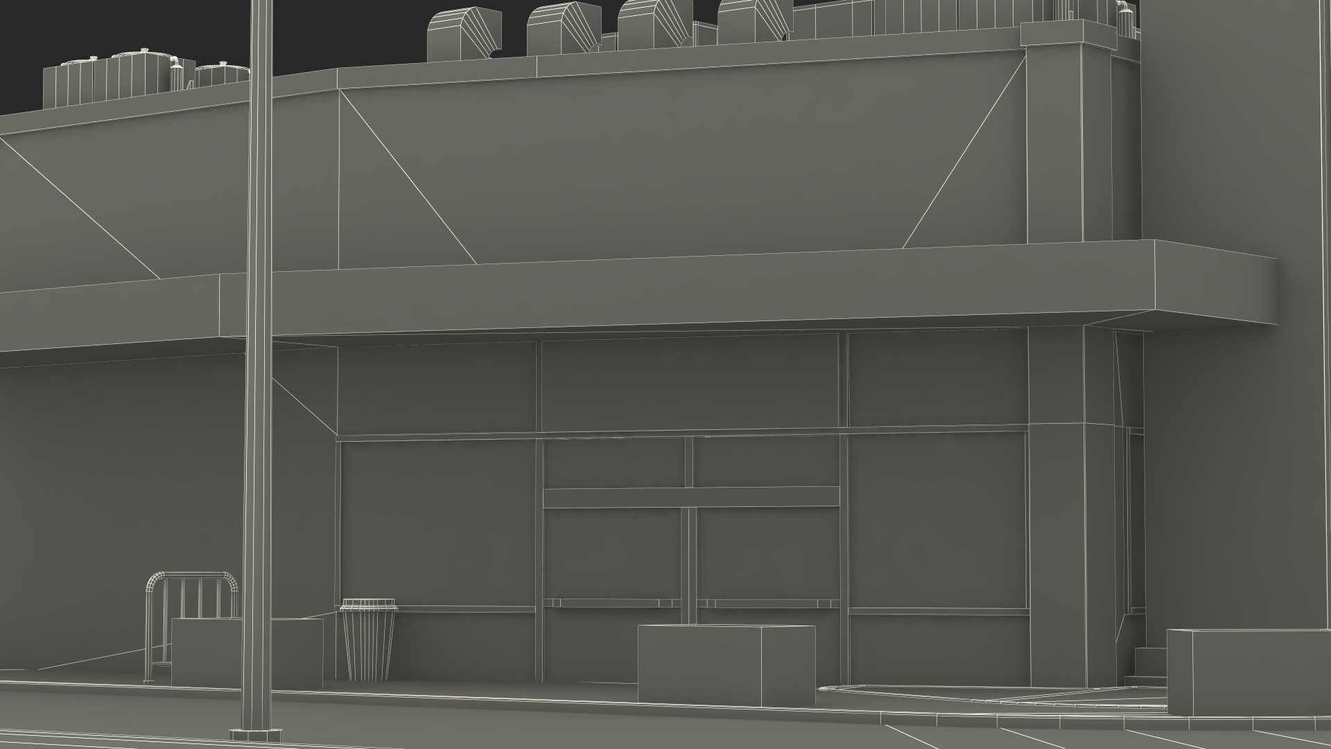 3D model Fast Food Restaurant