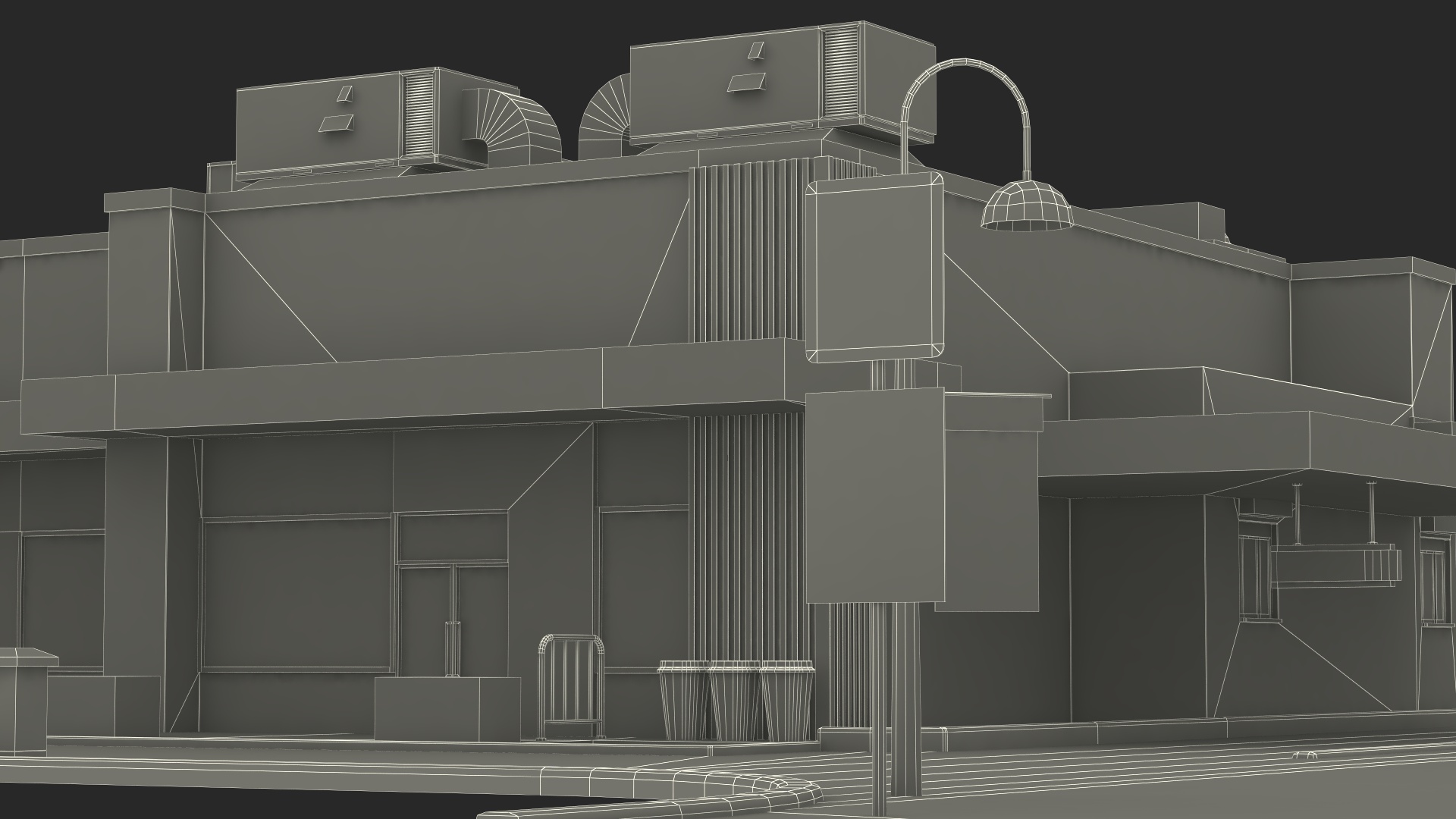 3D model Fast Food Restaurant