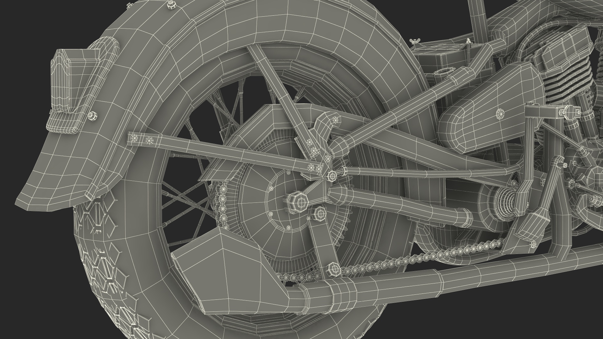 3D model 1942 Harley-Davidson WLA Black