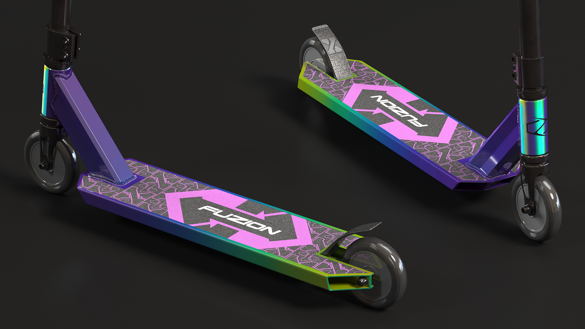 Stunt Scooter Fuzion X-3 Pro for Kids 3D