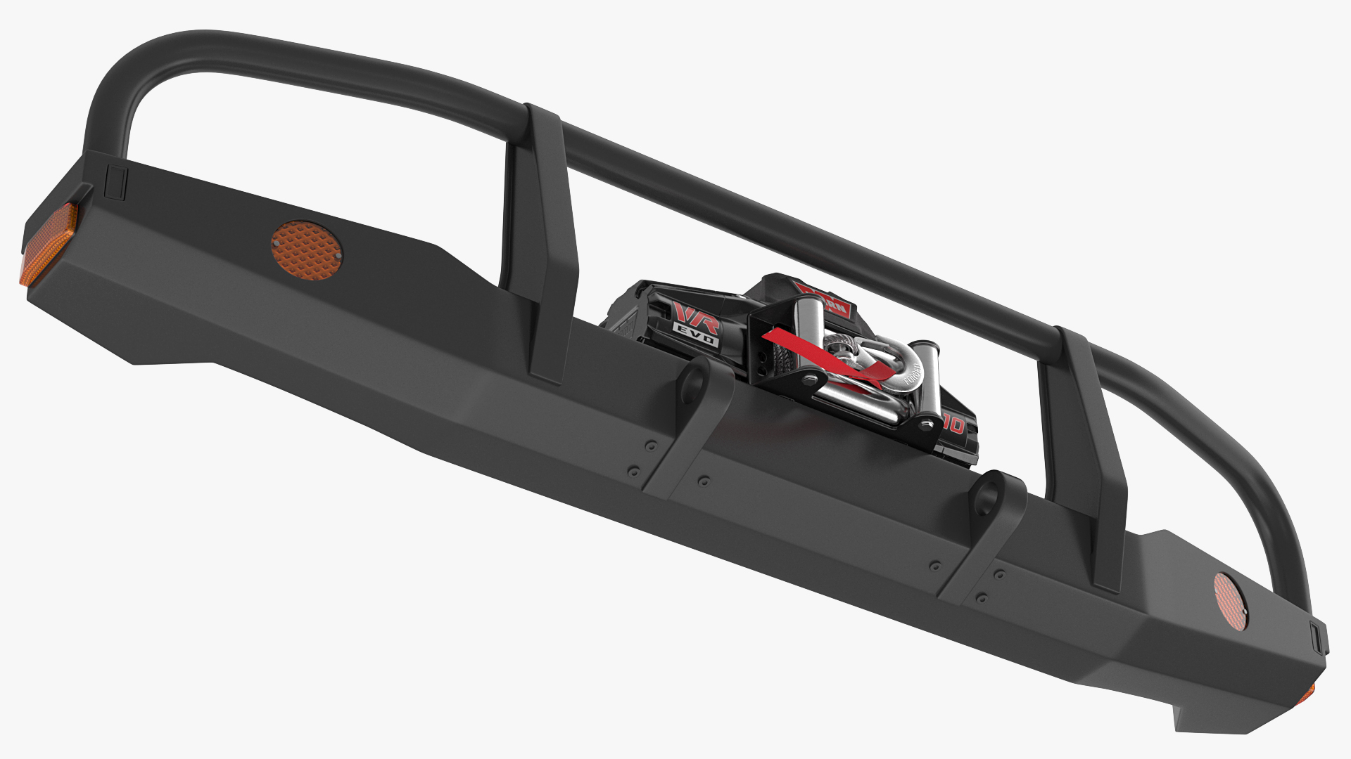 3D model Bullbar Push Bumper Electric Winch WARN EVO10