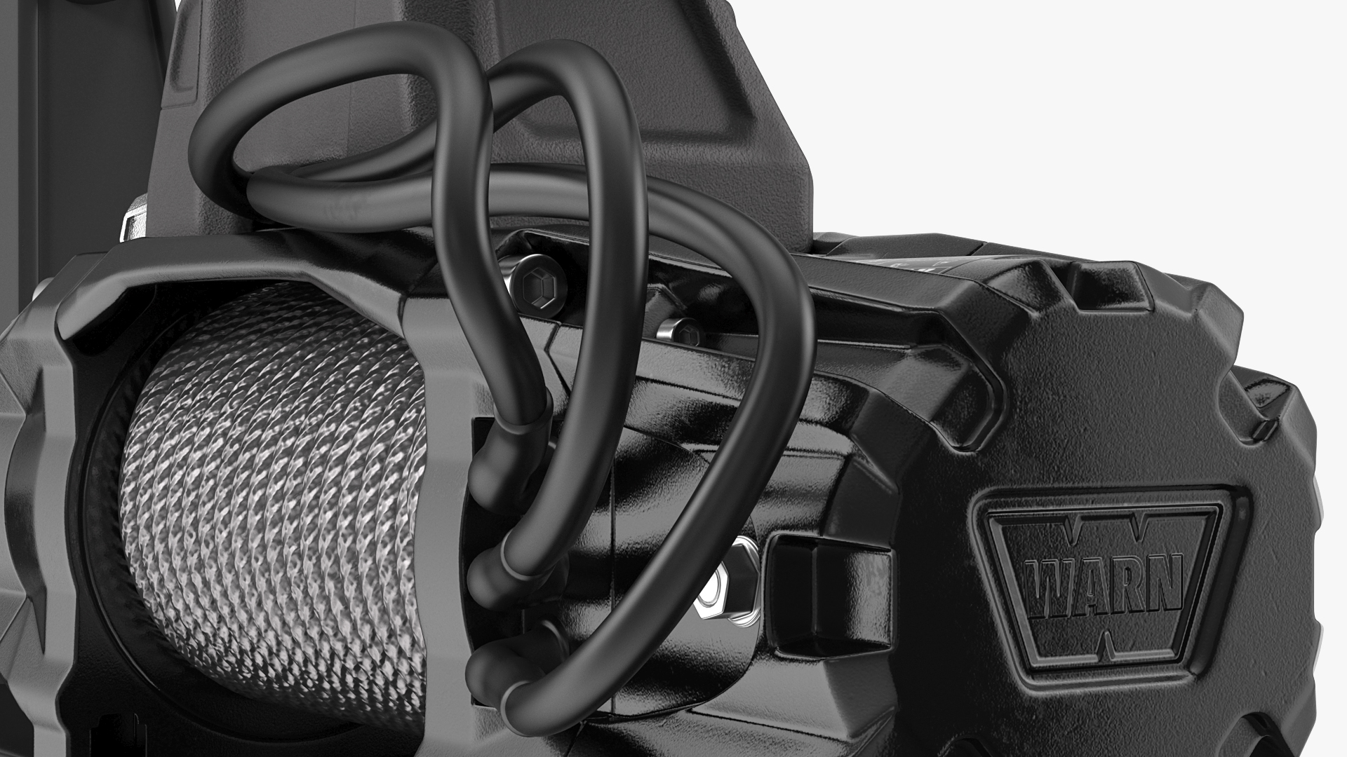 3D model Bullbar Push Bumper Electric Winch WARN EVO10