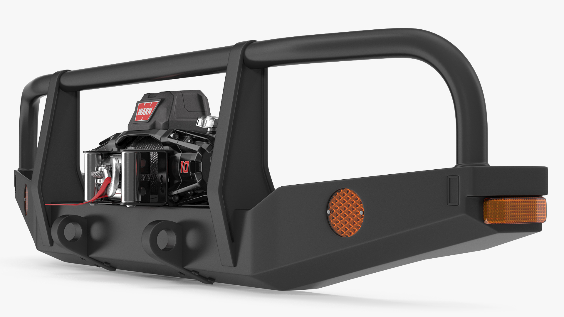 3D model Bullbar Push Bumper Electric Winch WARN EVO10