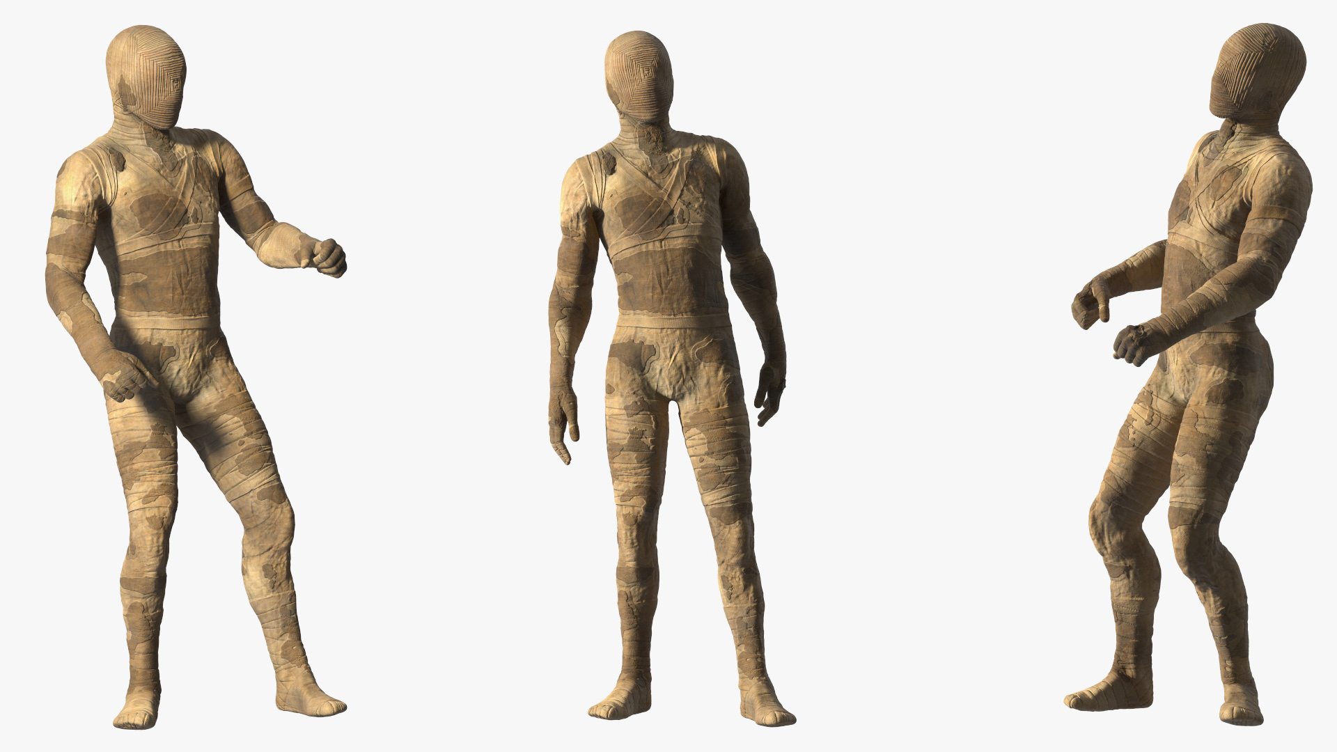 Mummy with Ankh Rigged 3D