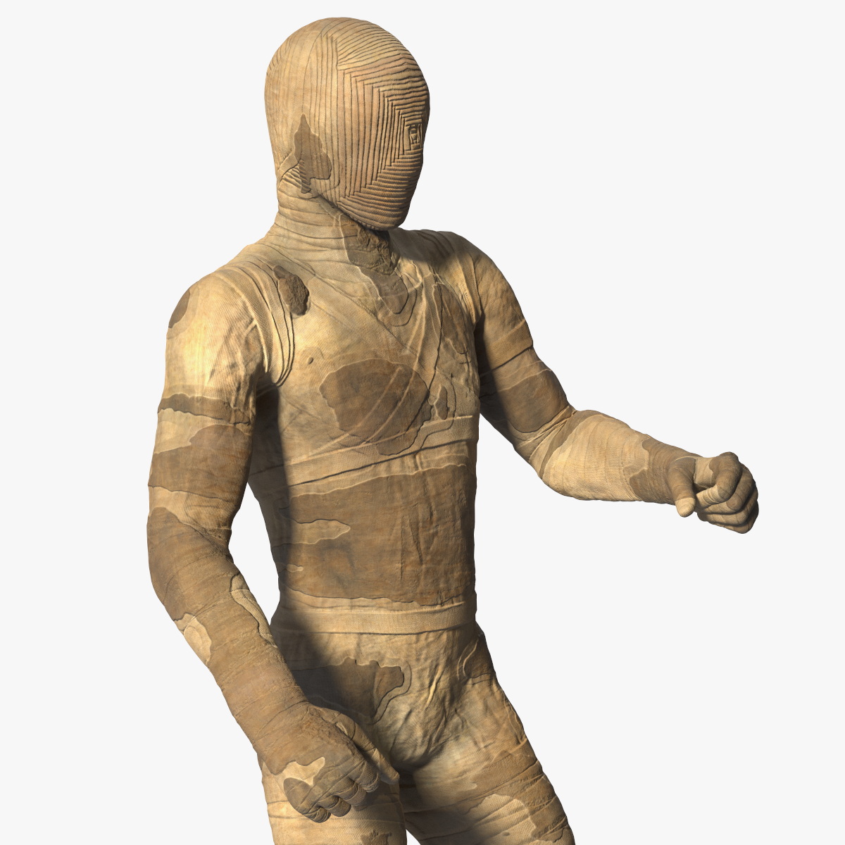 Mummy with Ankh Rigged 3D