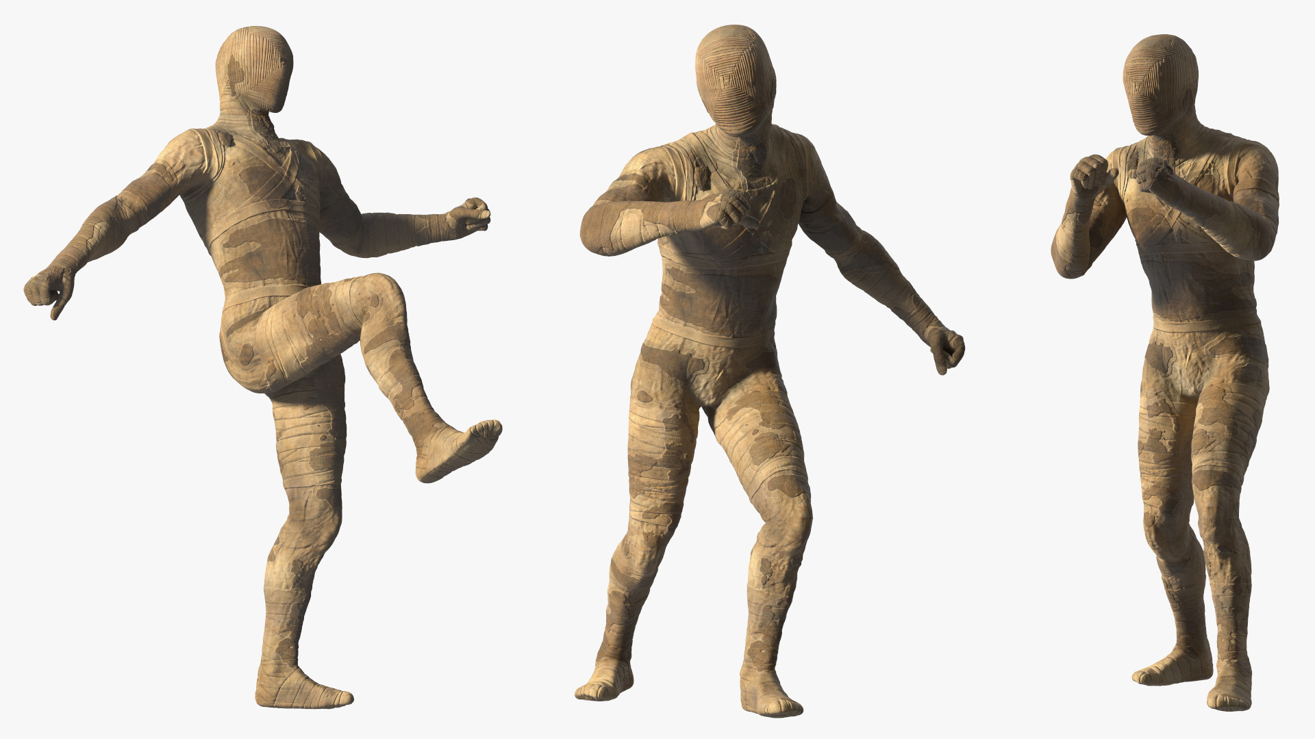 Mummy with Ankh Rigged 3D