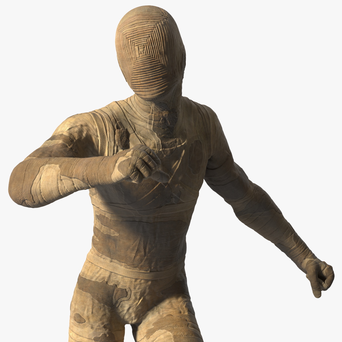 Mummy with Ankh Rigged 3D