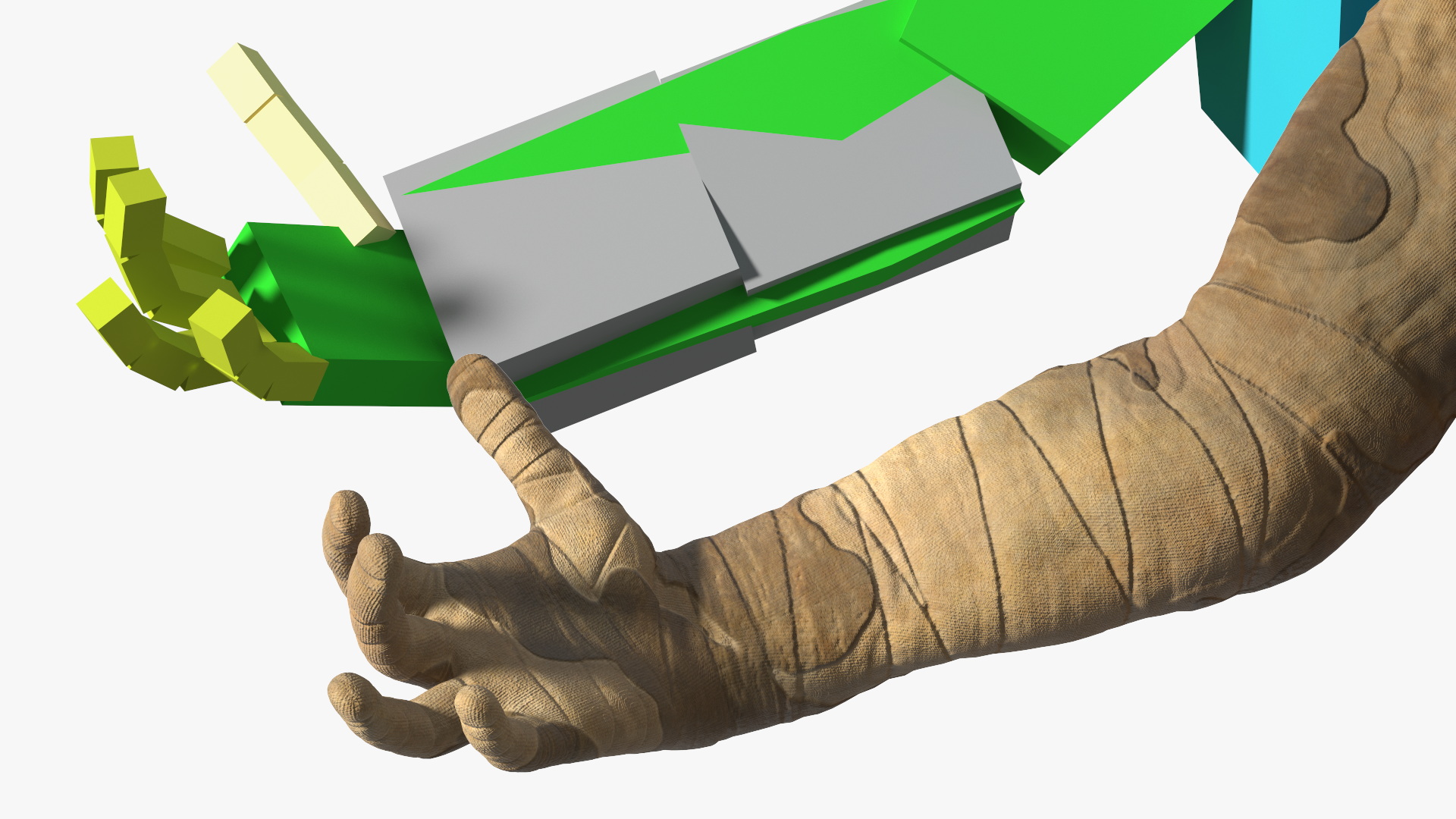 Mummy with Ankh Rigged 3D