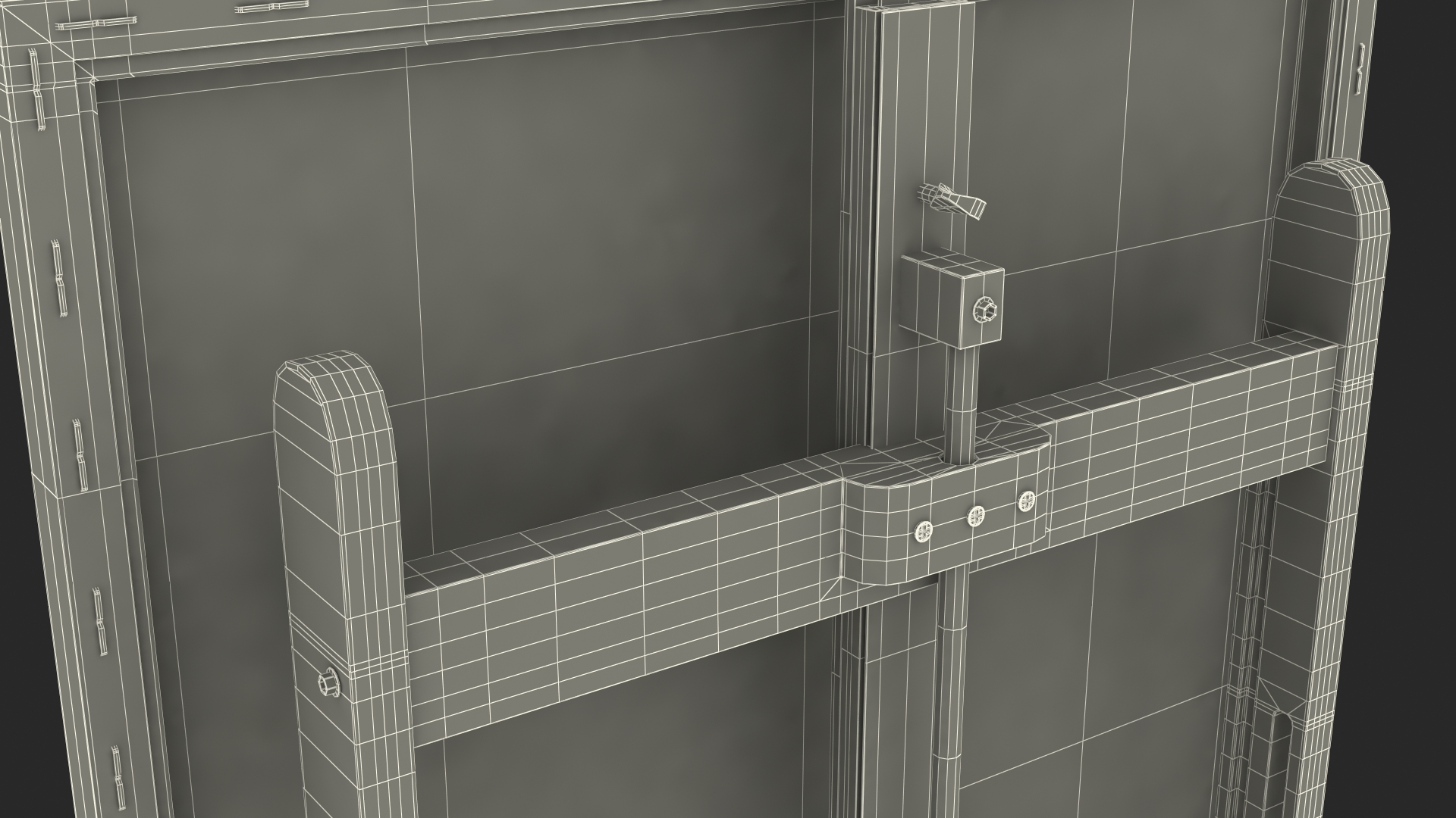Studio Easel with Canvas 3D model
