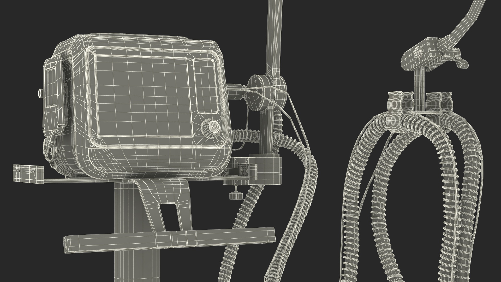 Mobile Mechanical Ventilation Apparatus 3D model