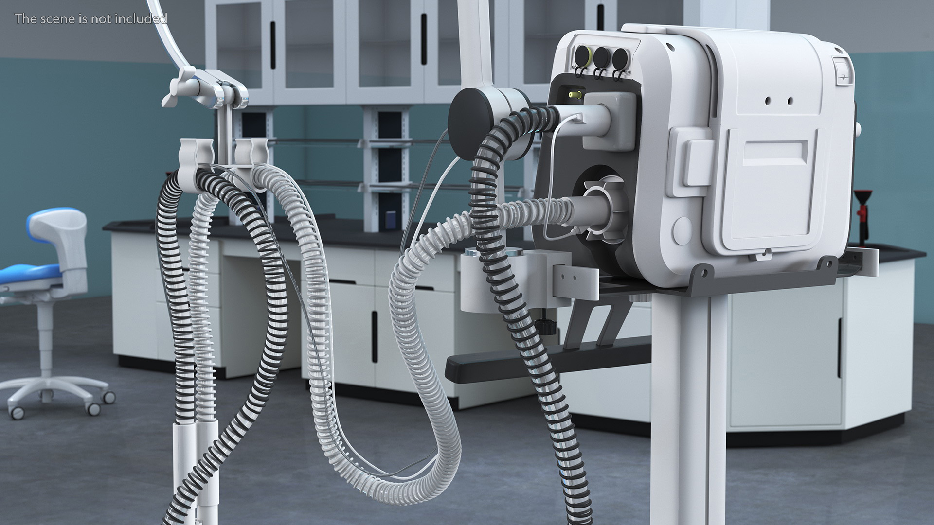 Mobile Mechanical Ventilation Apparatus 3D model