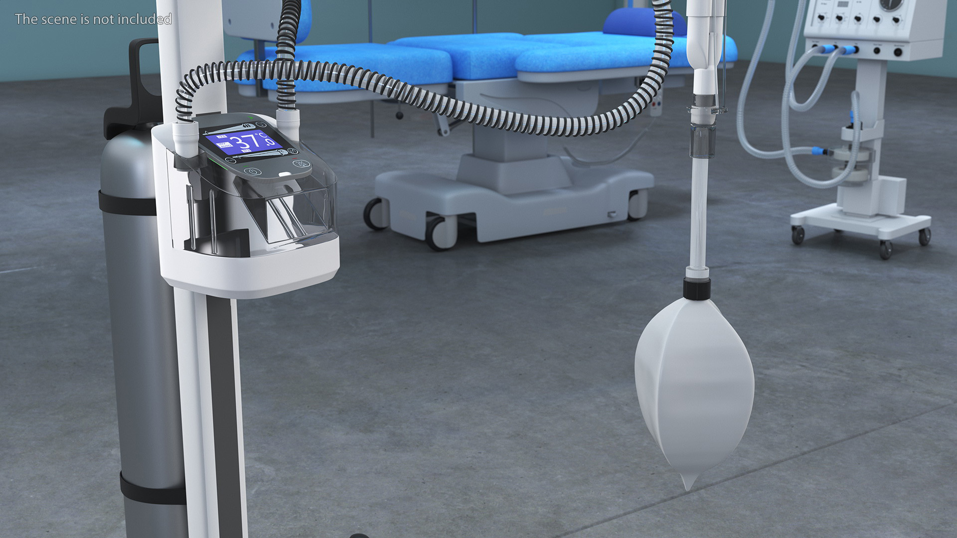 Mobile Mechanical Ventilation Apparatus 3D model