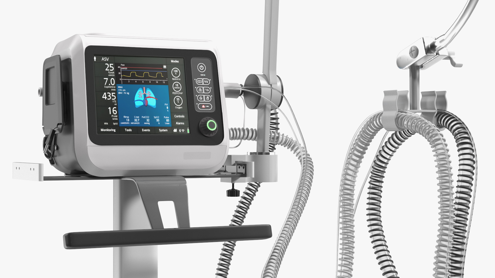 Mobile Mechanical Ventilation Apparatus 3D model