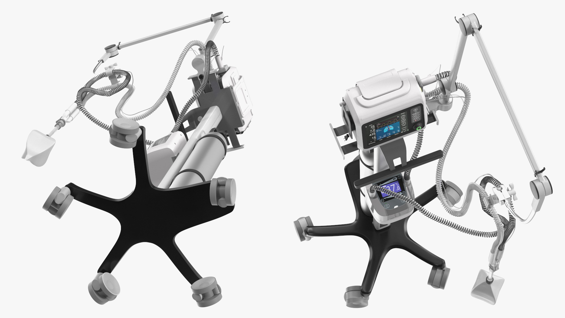 Mobile Mechanical Ventilation Apparatus 3D model