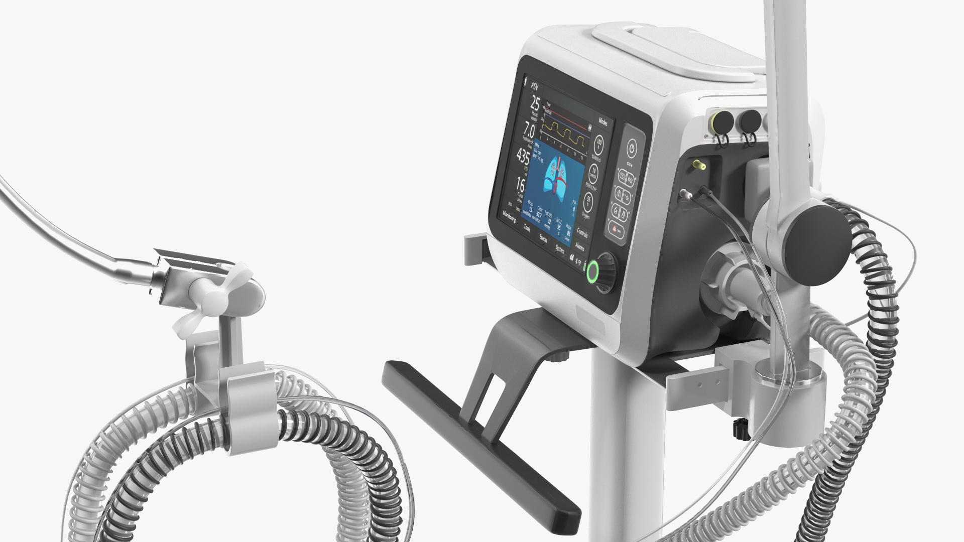 Mobile Mechanical Ventilation Apparatus 3D model