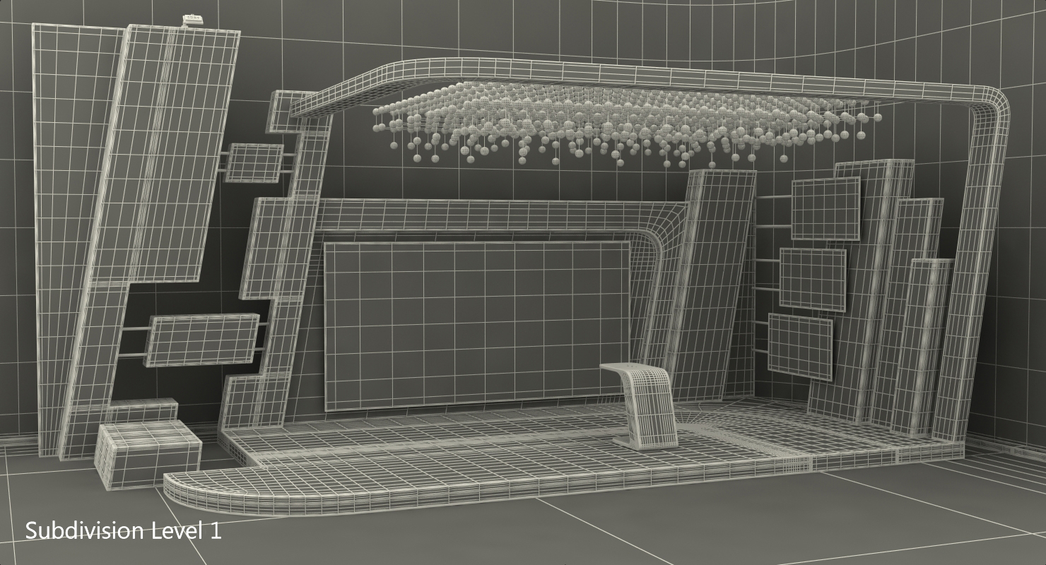Weather TV Studio Blue 3D