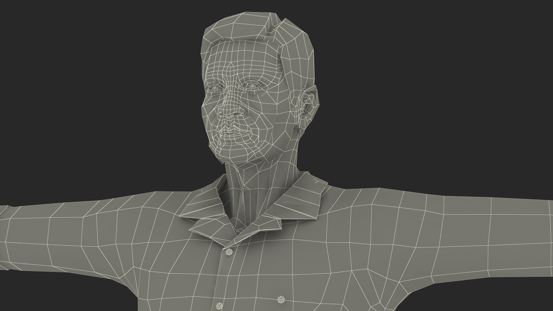 3D Chinese Elderly Man Home Style Rigged for Cinema 4D