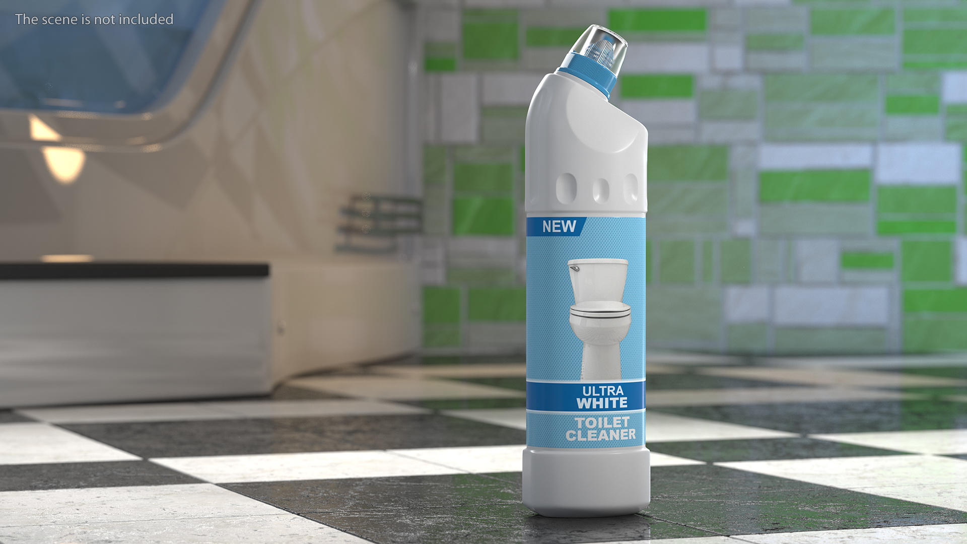 3D Toilet Bowl Cleaner Bleach