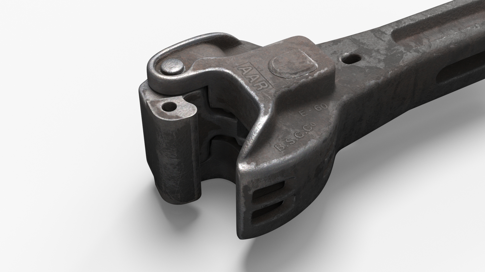3D model Railroad Coupler AAR Used