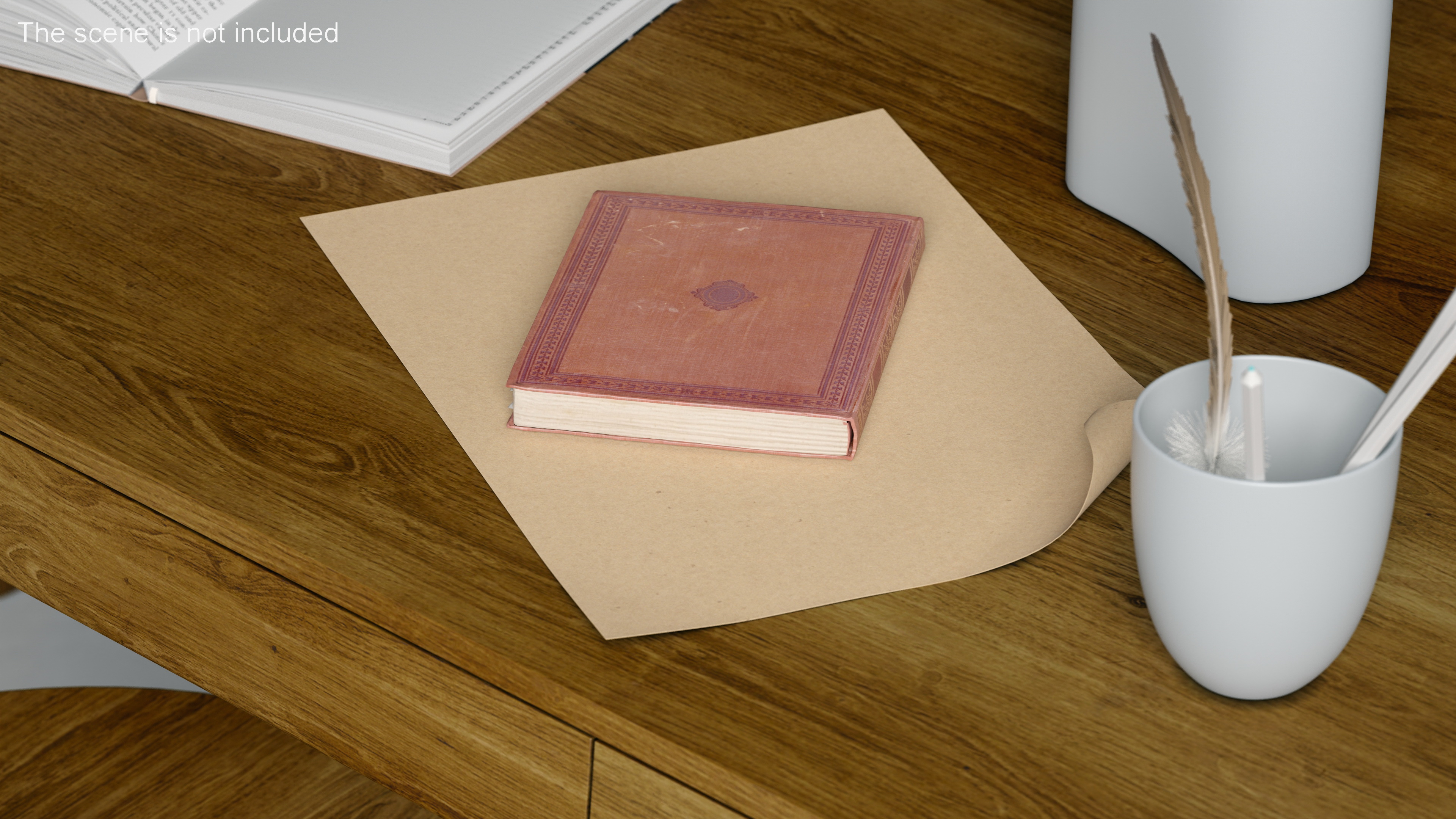 3D Kraft Paper With Corner Curl model