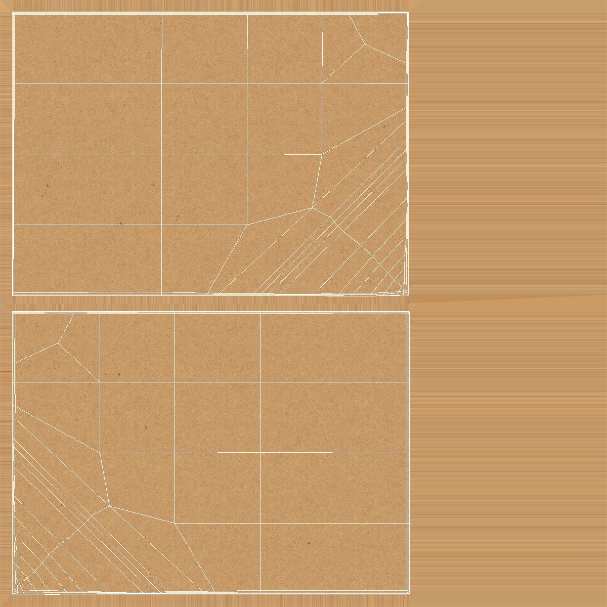 3D Kraft Paper With Corner Curl model