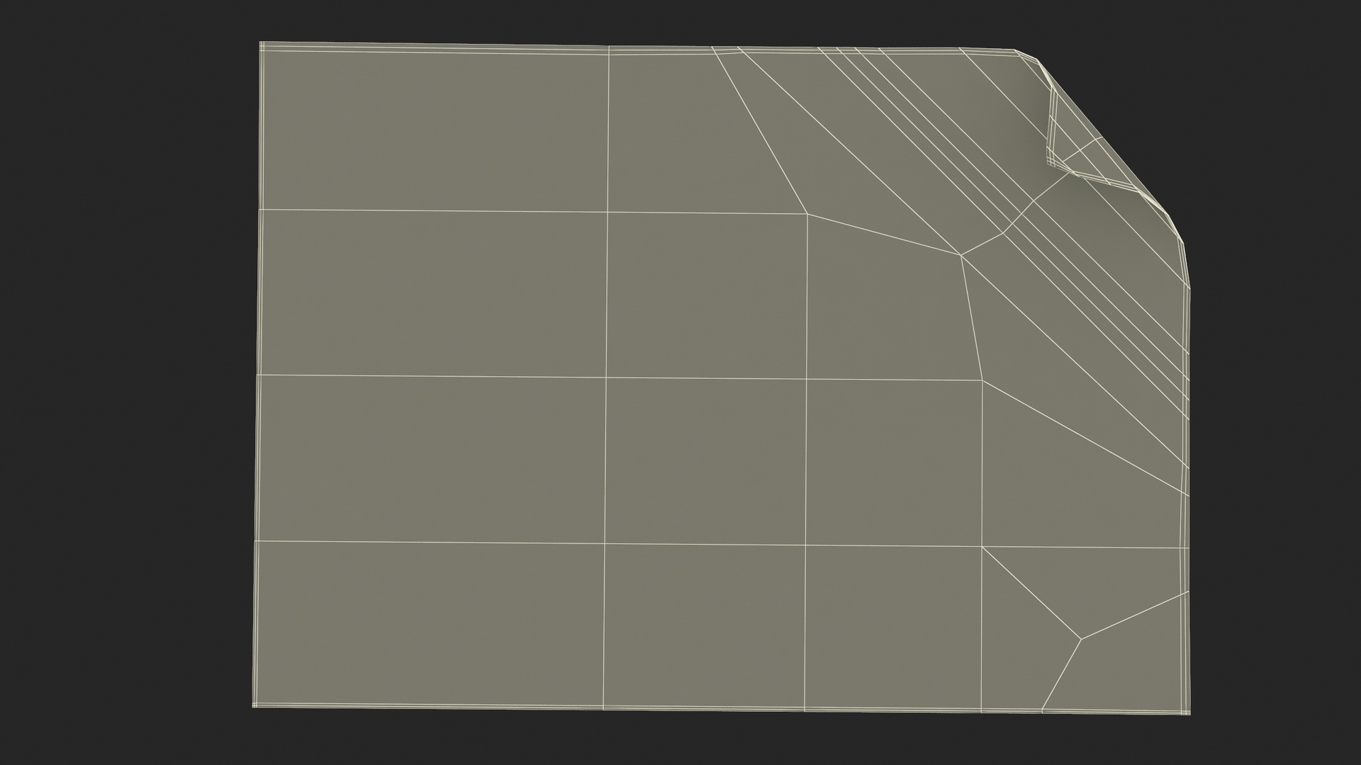 3D Kraft Paper With Corner Curl model
